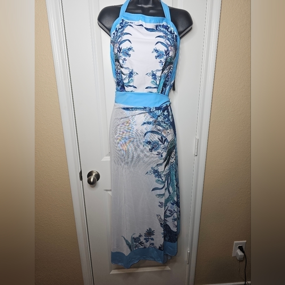 Stylewe one piece swim suit with sheer cover skirt NWOT - Picture 6 of 9